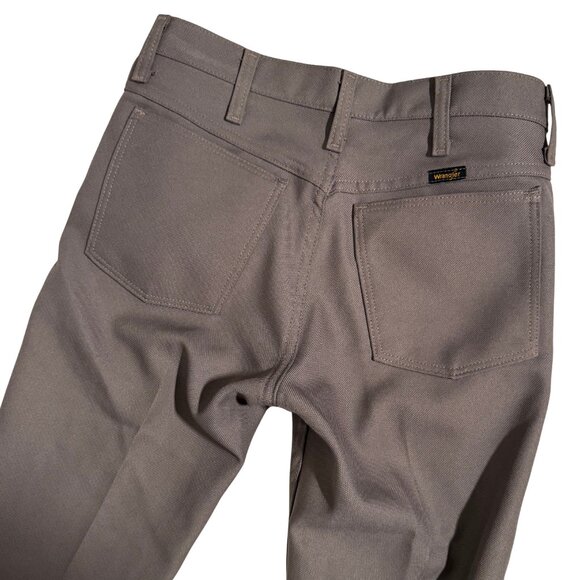 Wrangler Wrancher Unisex Brown/Khaki/Grey Dress Jeans SZ 29 x 32 - Picture 4 of 6